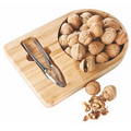 Bamboo Nut Tray w/Nutcracker